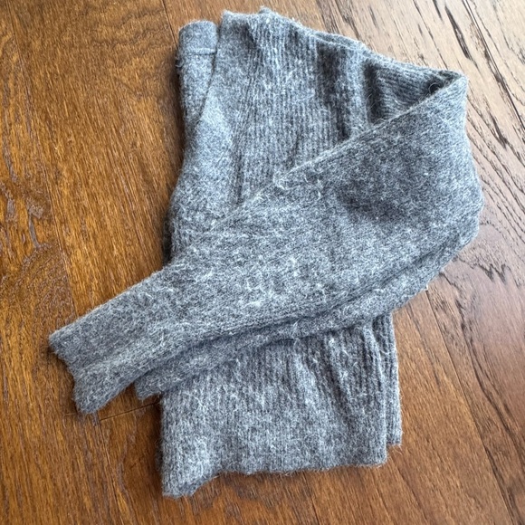 Quince Alpaca Wool Blend Cropped Cardigan Sweater M Medium Gray - Picture 11 of 16